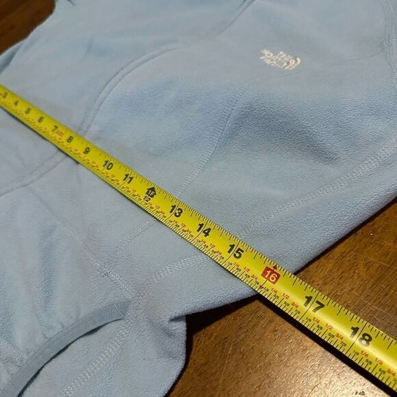 The North Face Jacket Womens Blue Fleece Full Zip Fleece TKA 100 Thumb Holes M - Picture 10 of 11